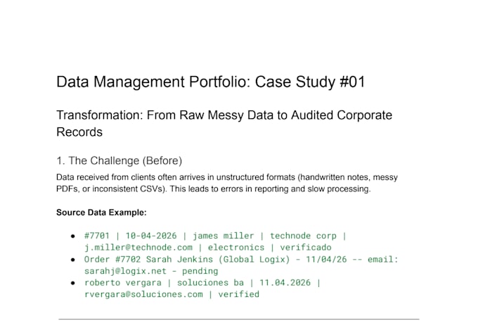 do professional data entry, data validation, and cleaning